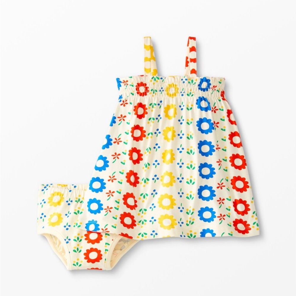 Baby Smocked Dress & Bloomer Set 3-6 months
